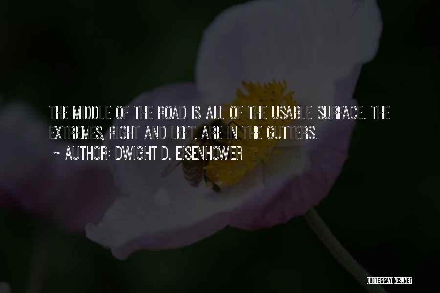 In The Middle Of The Road Quotes By Dwight D. Eisenhower