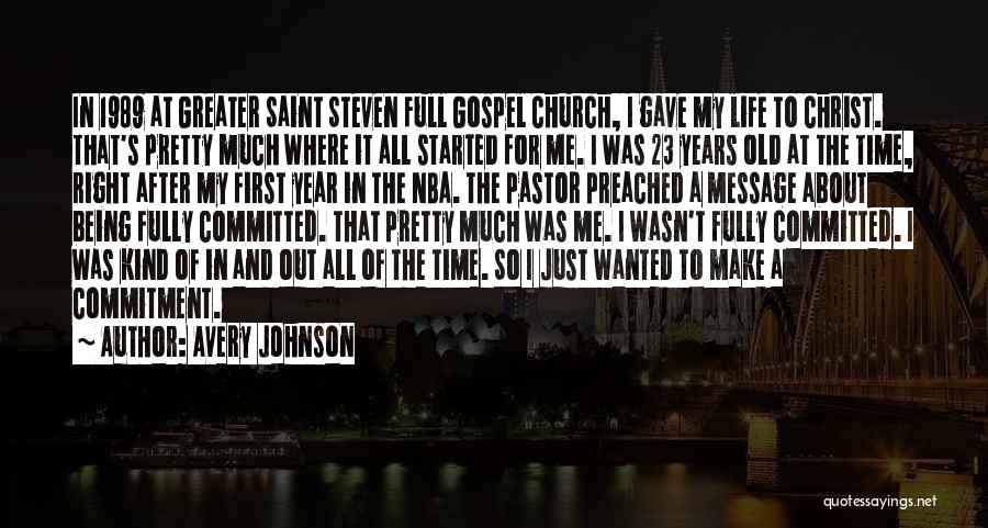 In The Past Year Quotes By Avery Johnson