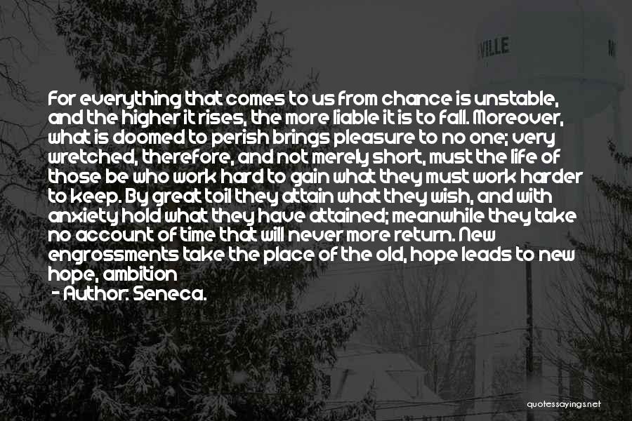 In Time Everything Will Fall Into Place Quotes By Seneca.