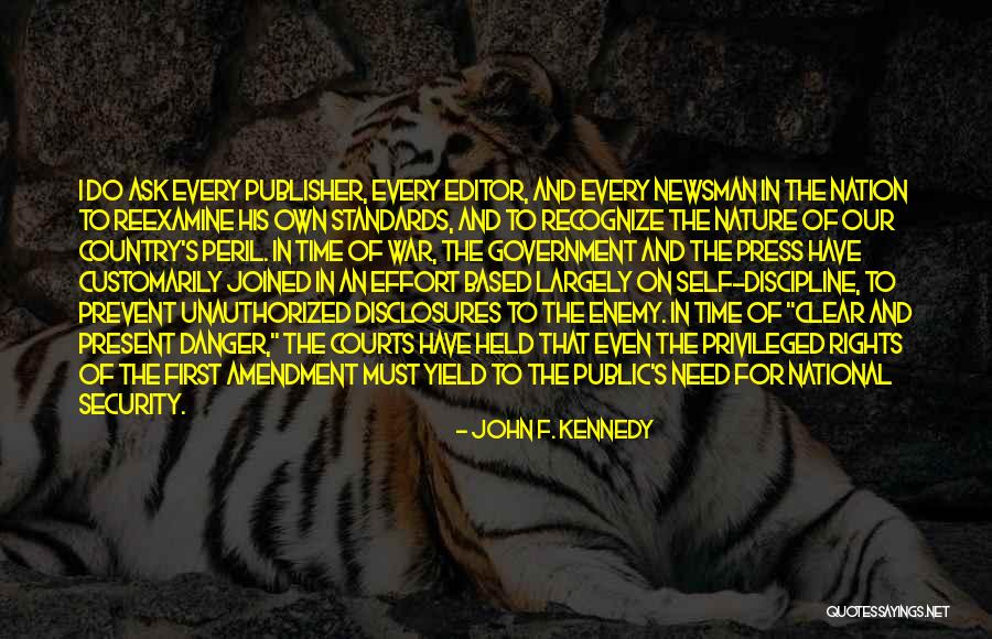 In Time Of Peril Quotes By John F. Kennedy In Time Of Peril Quotes By John F. Kennedy
