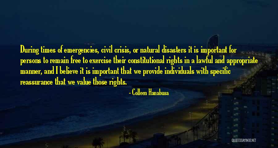 In Times Of Crisis Quotes By Colleen Hanabusa