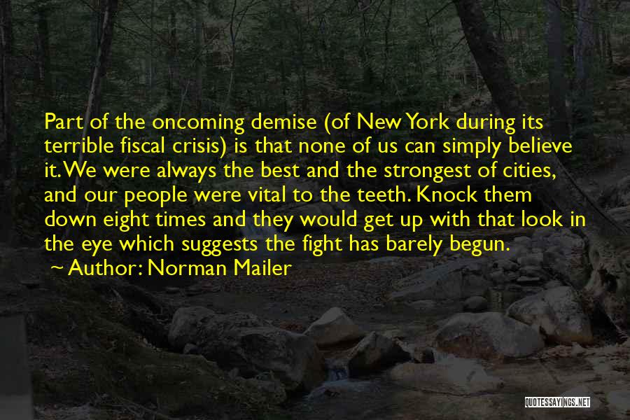 In Times Of Crisis Quotes By Norman Mailer
