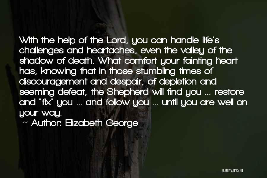 In Times Of Despair Quotes By Elizabeth George
