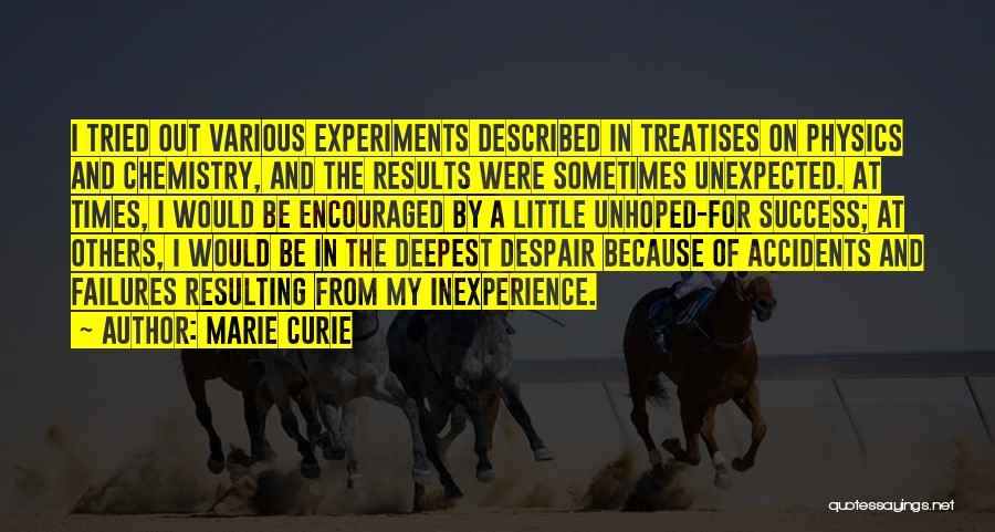 In Times Of Despair Quotes By Marie Curie