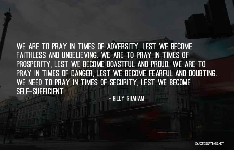 In Times Of Quotes By Billy Graham