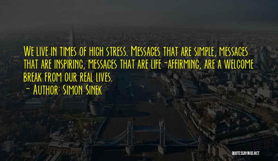 In Times Of Stress Quotes By Simon Sinek