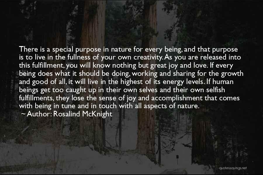 In Touch With Nature Quotes By Rosalind McKnight