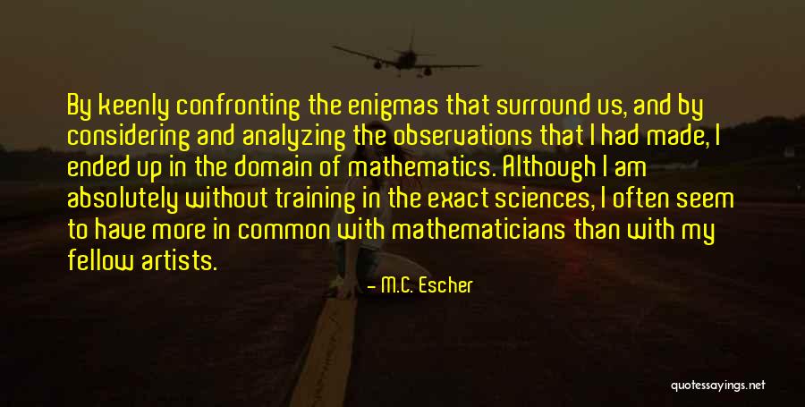 In Training Quotes By M.C. Escher In Training Quotes By M.C. Escher