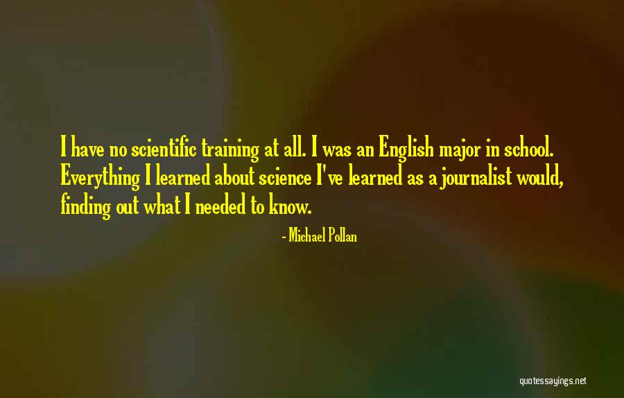 In Training Quotes By Michael Pollan