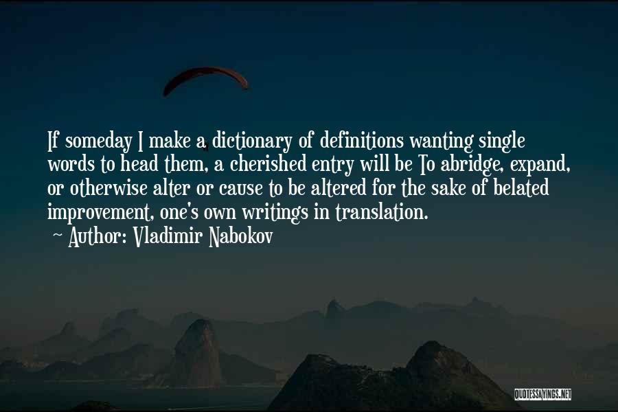 In Translation Quotes By Vladimir Nabokov