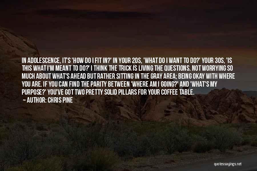 In Your 20s Quotes By Chris Pine