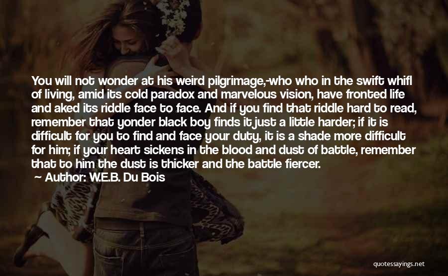 In Your Face Life Quotes By W.E.B. Du Bois
