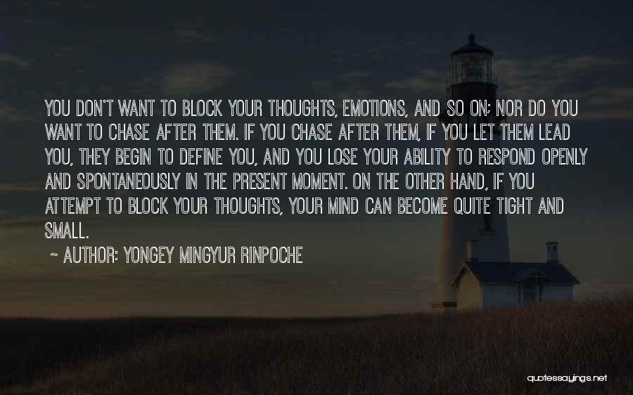 In Your Hand Quotes By Yongey Mingyur Rinpoche