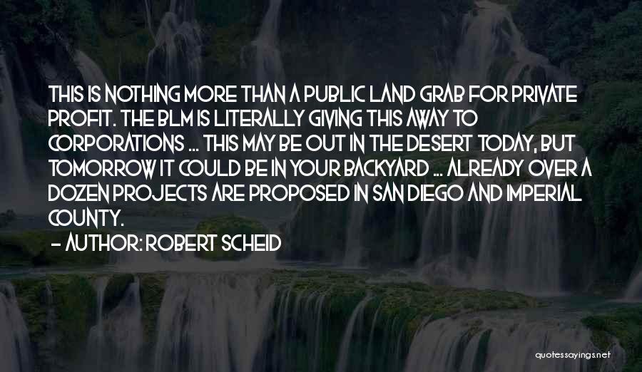In Your Own Backyard Quotes By Robert Scheid