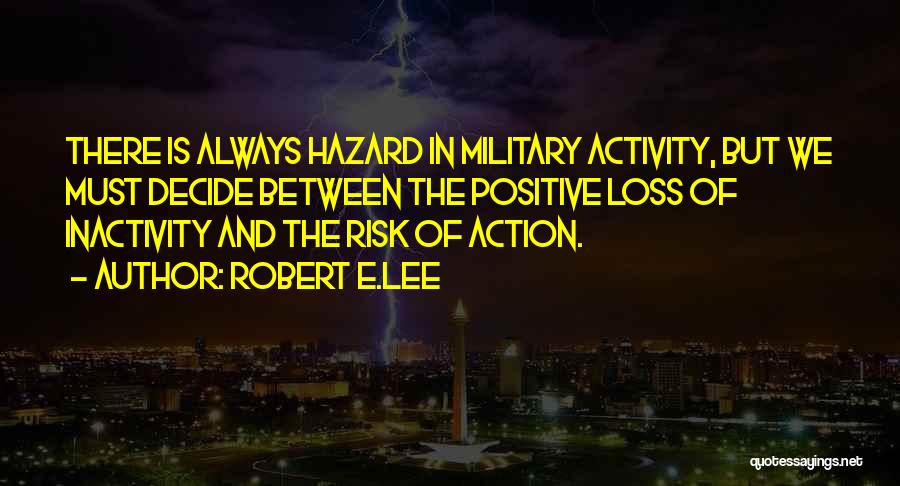 Inactivity Quotes By Robert E.Lee