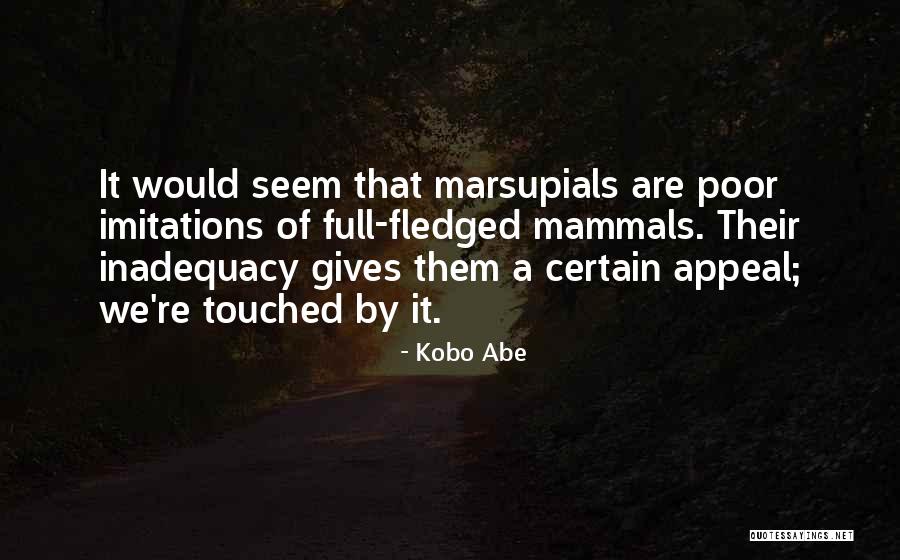 Inadequacy Quotes By Kobo Abe