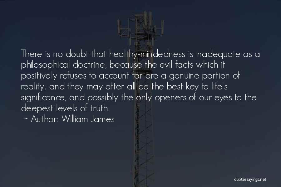 Inadequate Life Quotes By William James