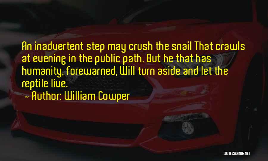 Inadvertent Quotes By William Cowper