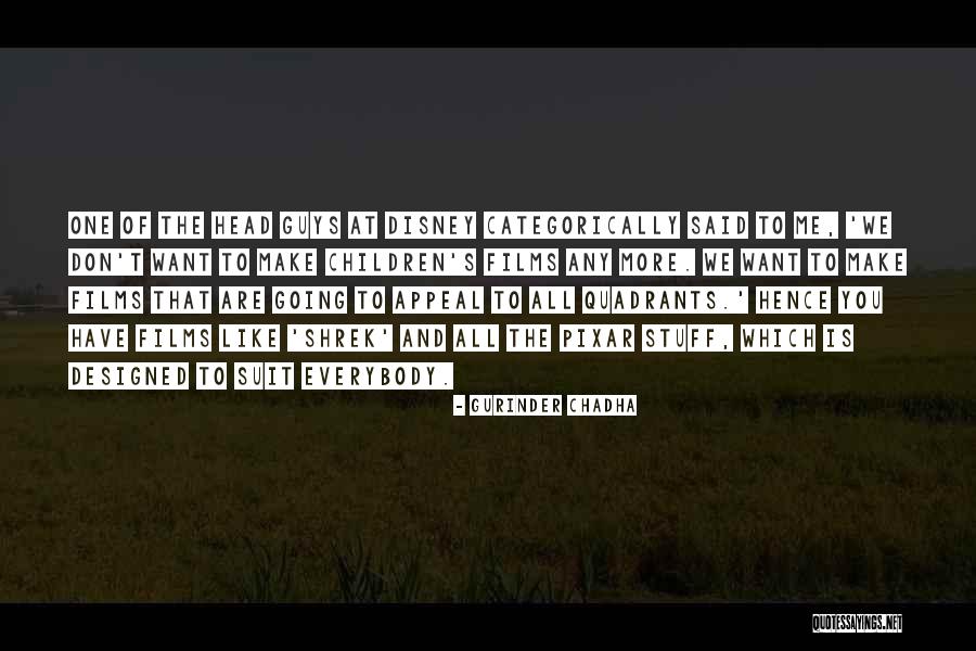 Inamovible Significado Quotes By Gurinder Chadha Inamovible Significado Quotes By Gurinder Chadha