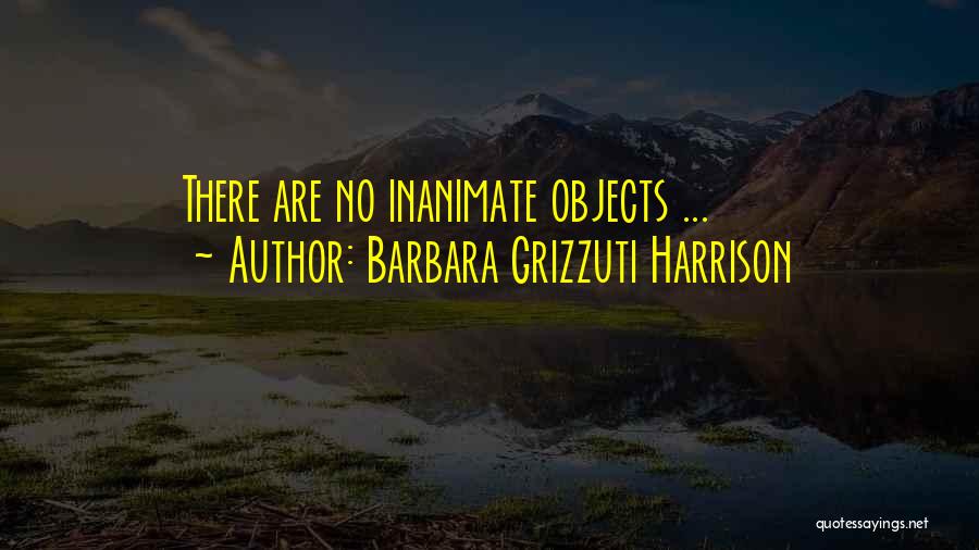 Inanimate Quotes By Barbara Grizzuti Harrison