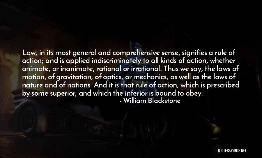 Inanimate Quotes By William Blackstone