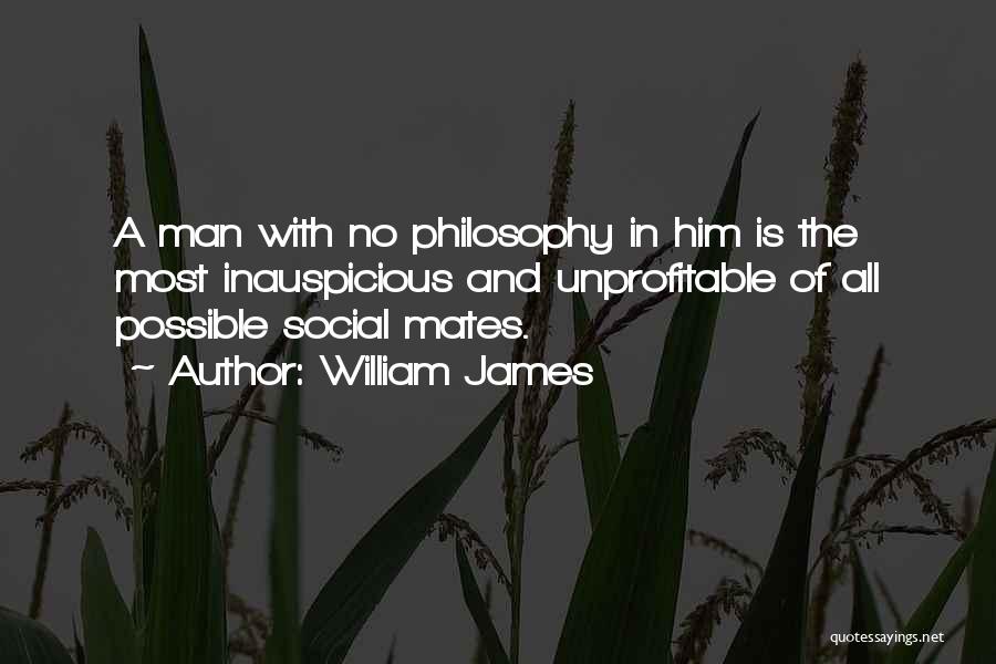 Inauspicious Quotes By William James