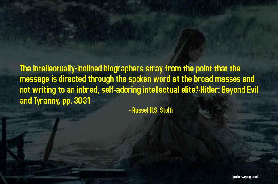 Inbred Quotes By Russel H.S. Stolfi Inbred Quotes By Russel H.S. Stolfi