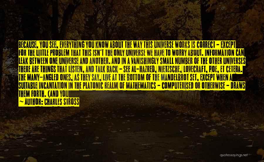 Incantation Quotes By Charles Stross