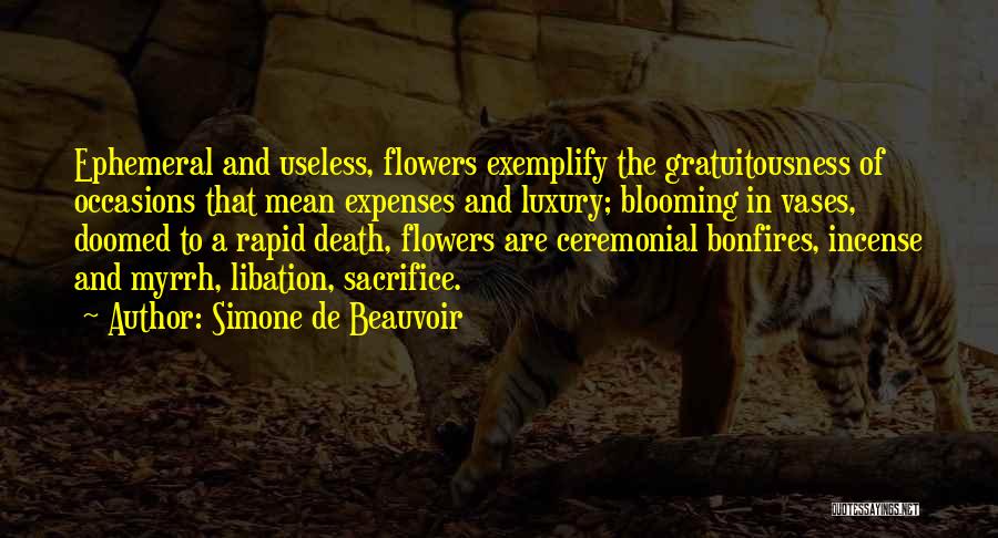 Incense Quotes By Simone De Beauvoir