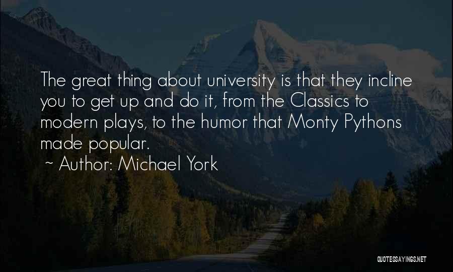 Incline Quotes By Michael York