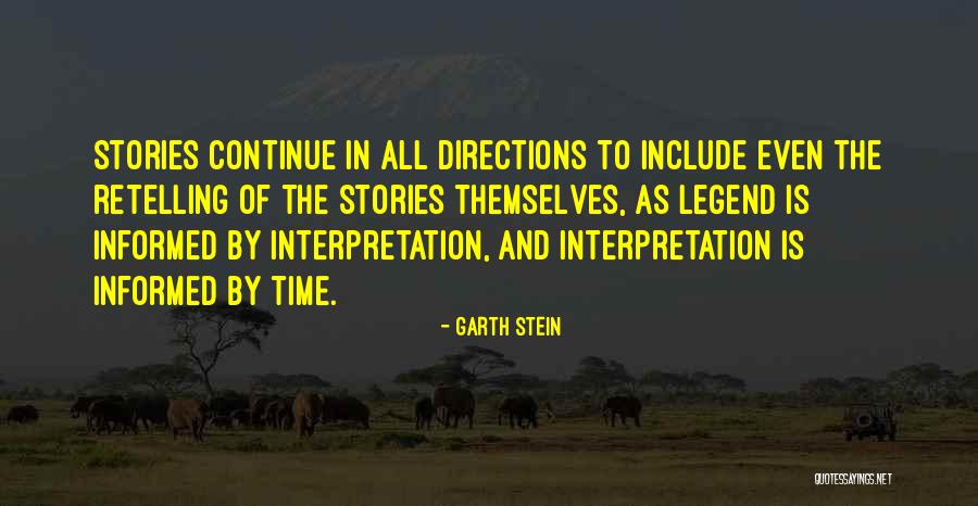 Include Quotes By Garth Stein