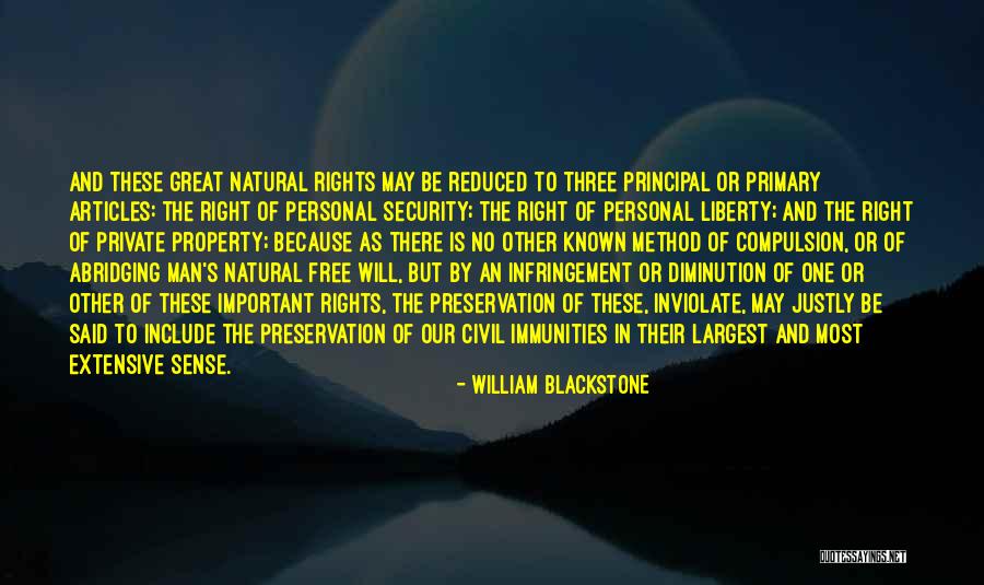 Include Quotes By William Blackstone