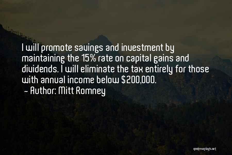 Income Tax Quotes By Mitt Romney