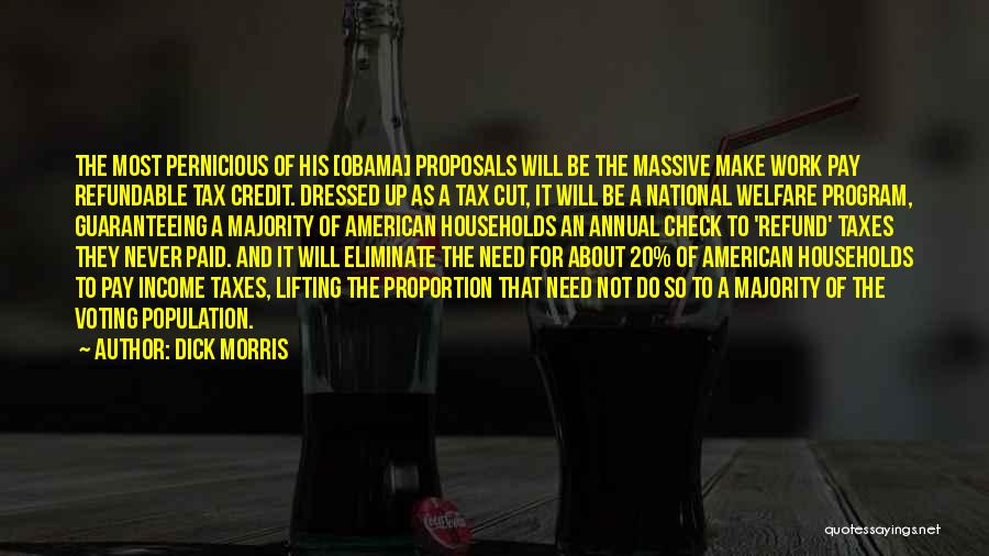 Income Taxes Quotes By Dick Morris