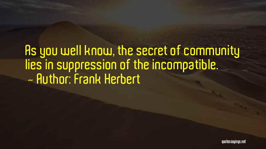 Incompatible Quotes By Frank Herbert