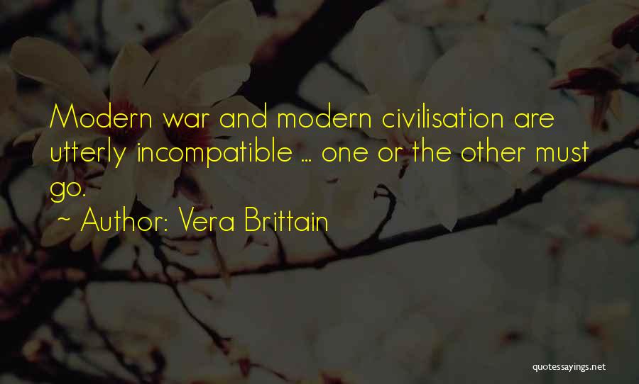 Incompatible Quotes By Vera Brittain