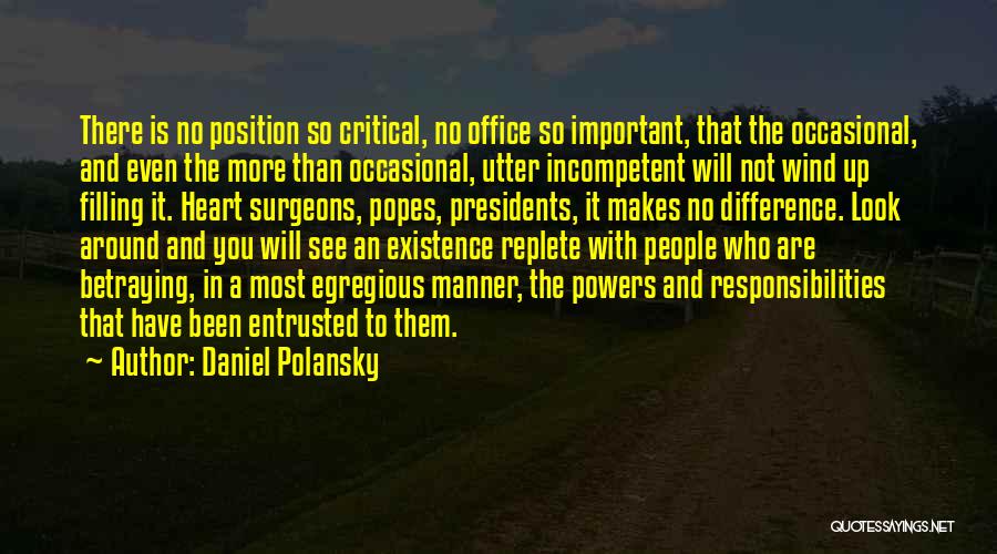 Incompetent Leader Quotes By Daniel Polansky