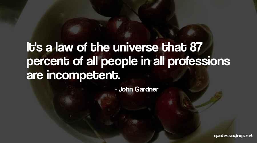 Incompetent People Quotes By John Gardner Incompetent People Quotes By John Gardner