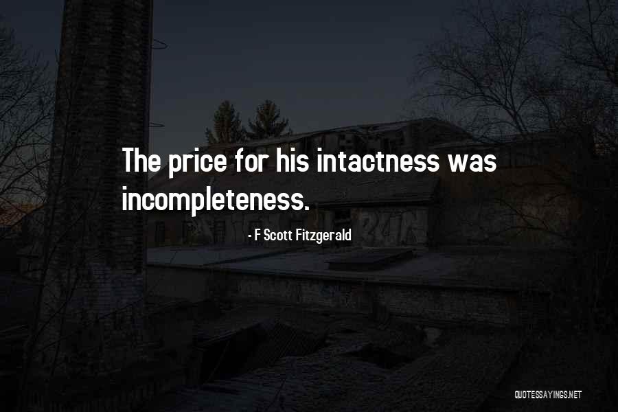 Incompleteness Love Quotes By F Scott Fitzgerald