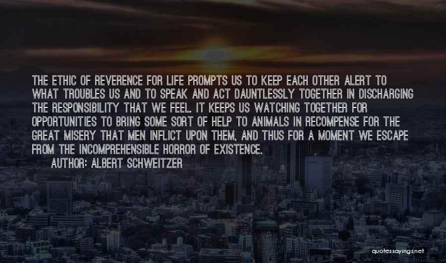 Incomprehensible Quotes By Albert Schweitzer