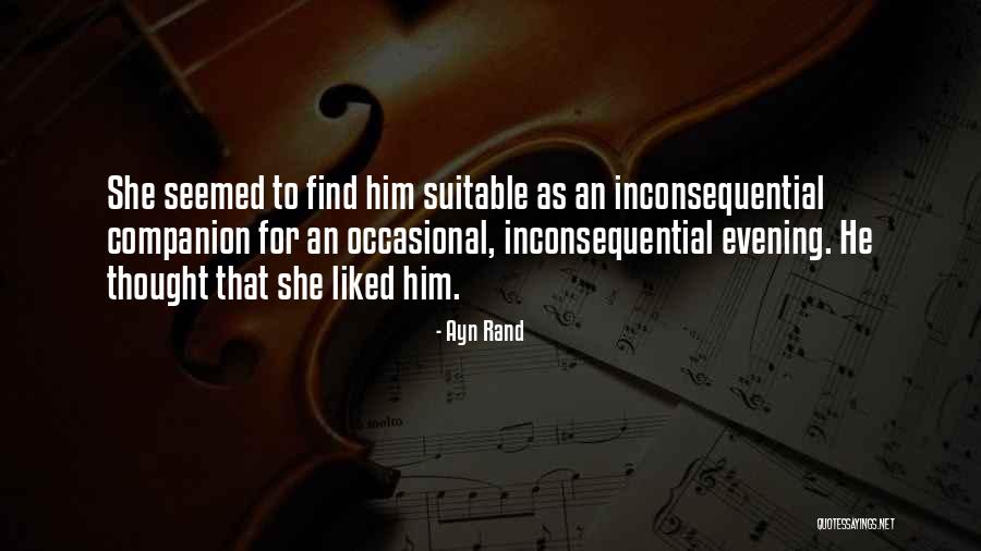 Inconsequential Quotes By Ayn Rand