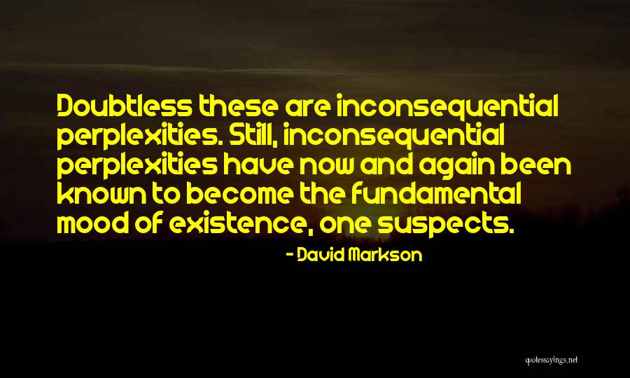 Inconsequential Quotes By David Markson