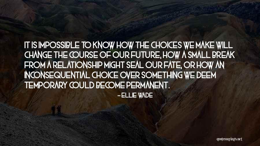 Inconsequential Quotes By Ellie Wade