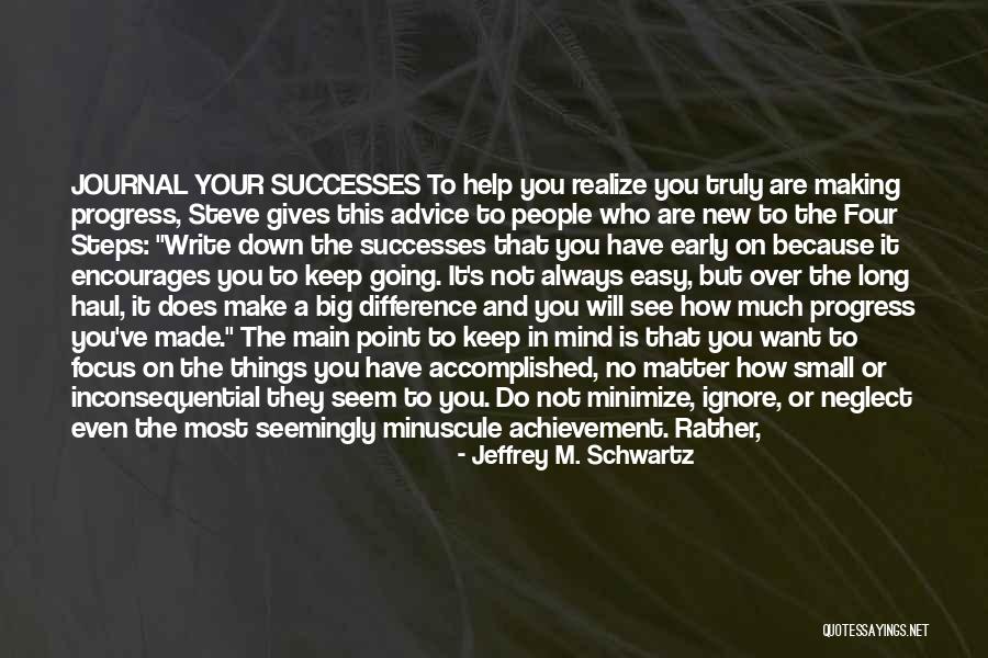 Inconsequential Quotes By Jeffrey M. Schwartz Inconsequential Quotes By Jeffrey M. Schwartz