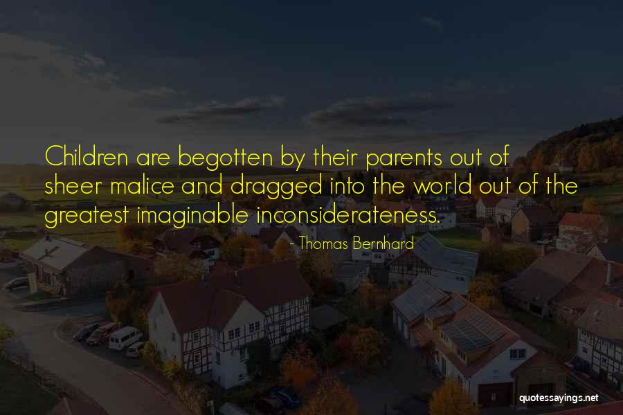Inconsiderateness Quotes By Thomas Bernhard Inconsiderateness Quotes By Thomas Bernhard