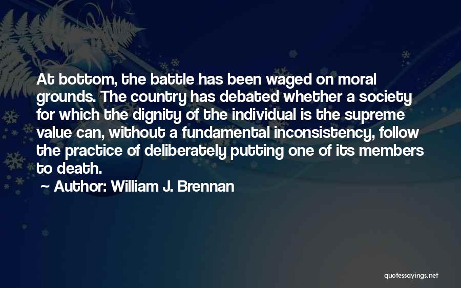 Inconsistency Quotes By William J. Brennan