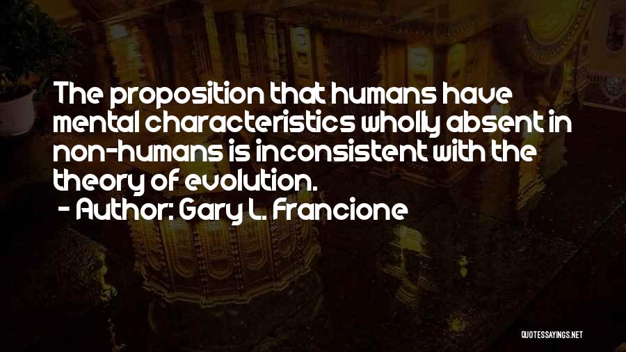 Inconsistent Quotes By Gary L. Francione
