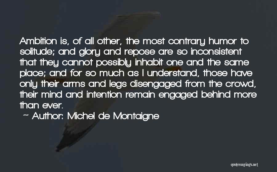Inconsistent Quotes By Michel De Montaigne