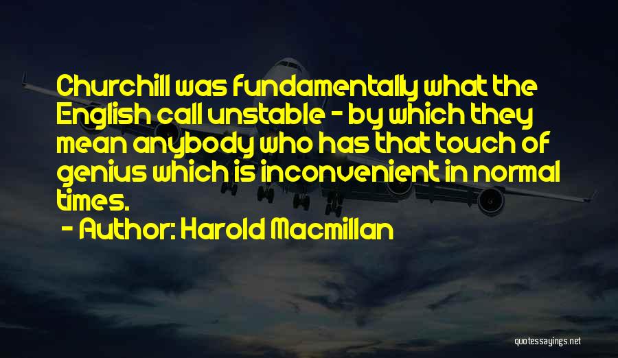 Inconvenient Quotes By Harold Macmillan