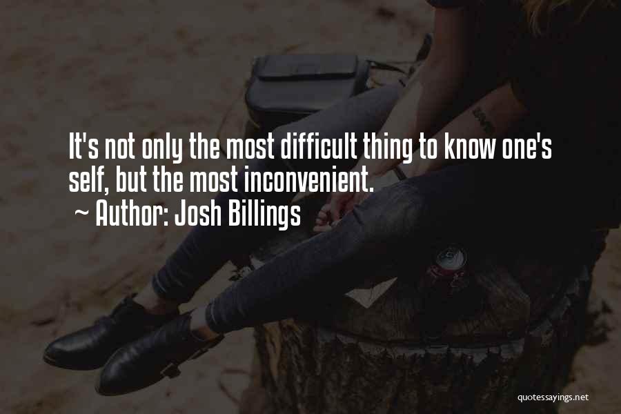 Inconvenient Quotes By Josh Billings
